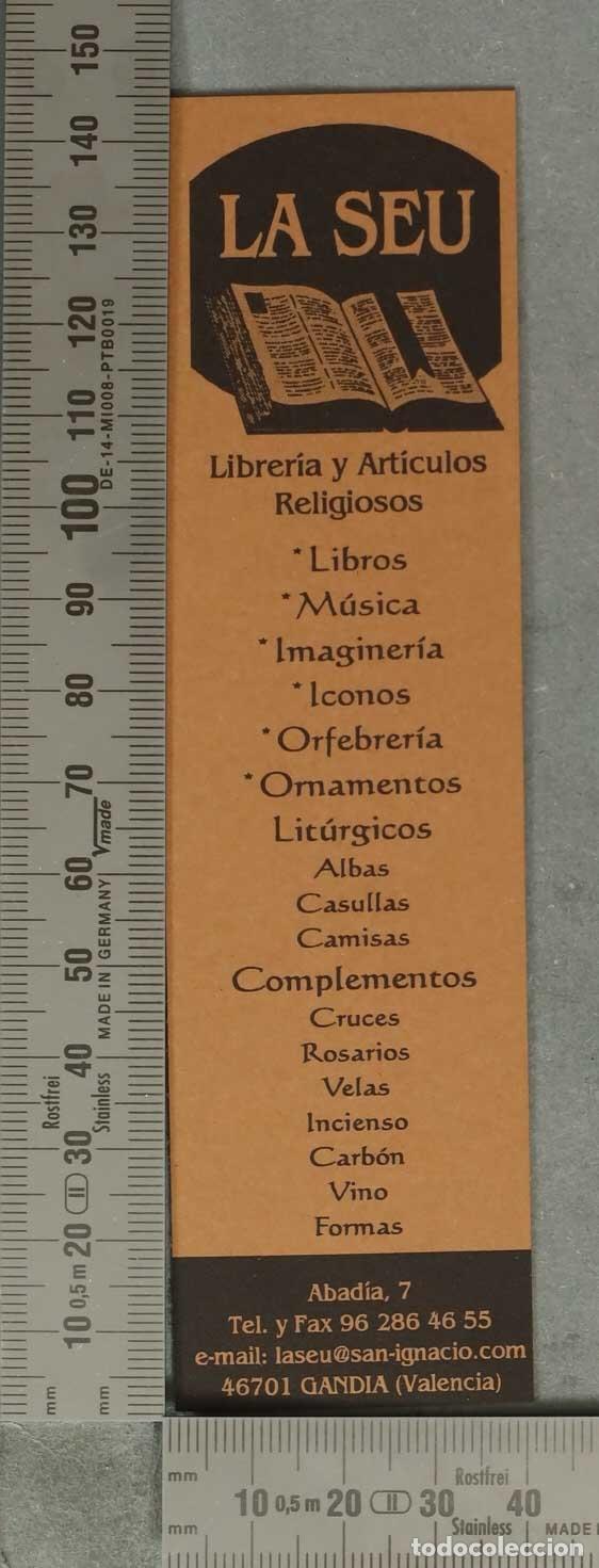 Collectionnisme Marque-pages: MARCAPAGINAS. Librer&iacute;a y Art&iacute;culos Religiosos La Seu - Gandia