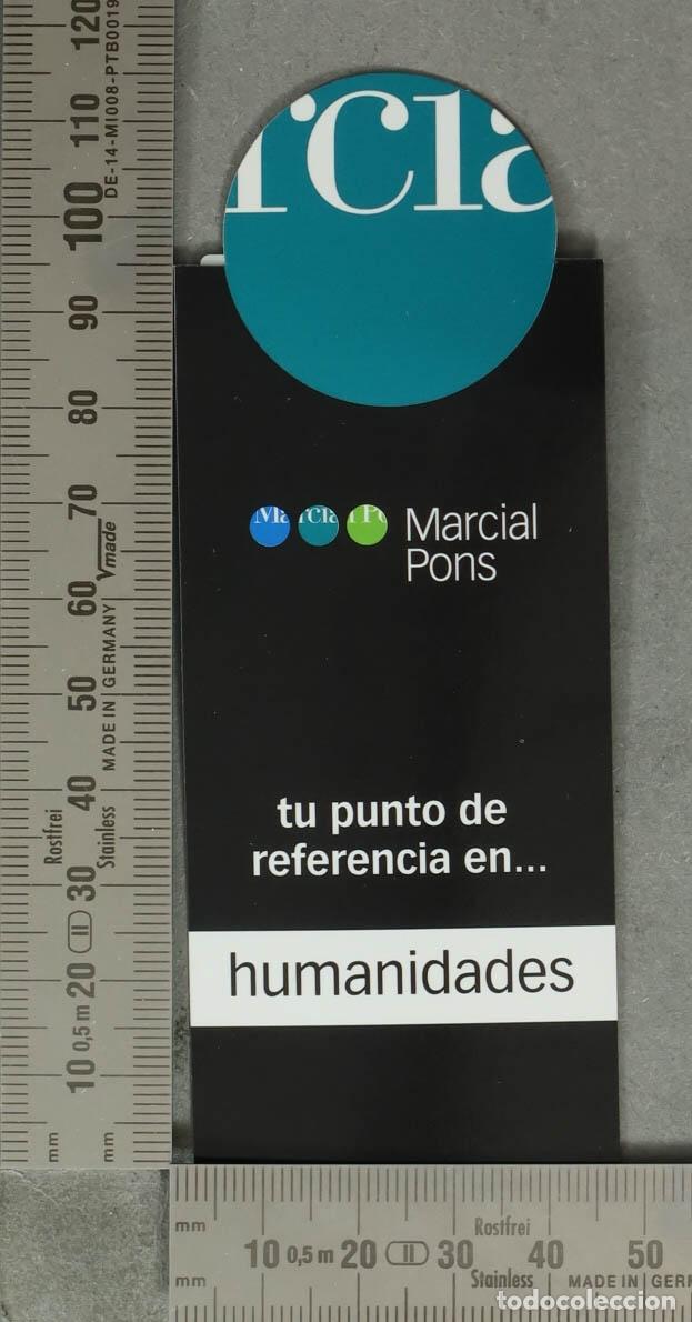 Coleccionismo Marcap&aacute;ginas: MARCAPAGINAS. Marcial Pons - Humanidades