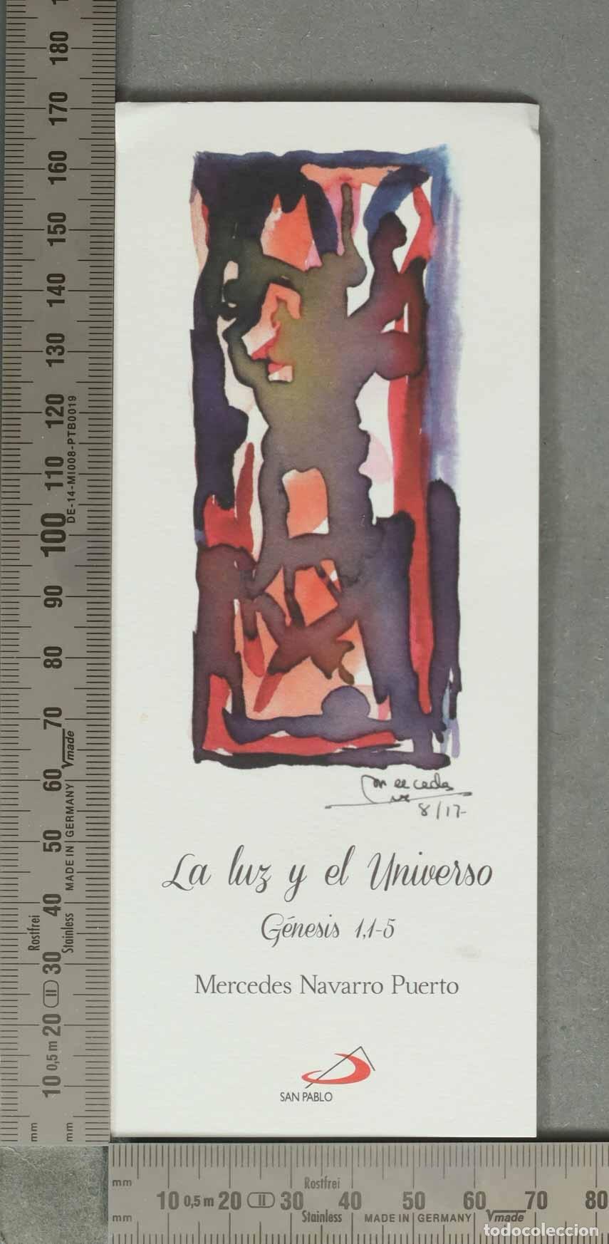 Sammeln von Lesezeichen: MARCAPAGINAS. La luz y el Universo: G&eacute;nesis 1, 1-5 - Mercedes Navarro Puerto - Editorial San Pablo
