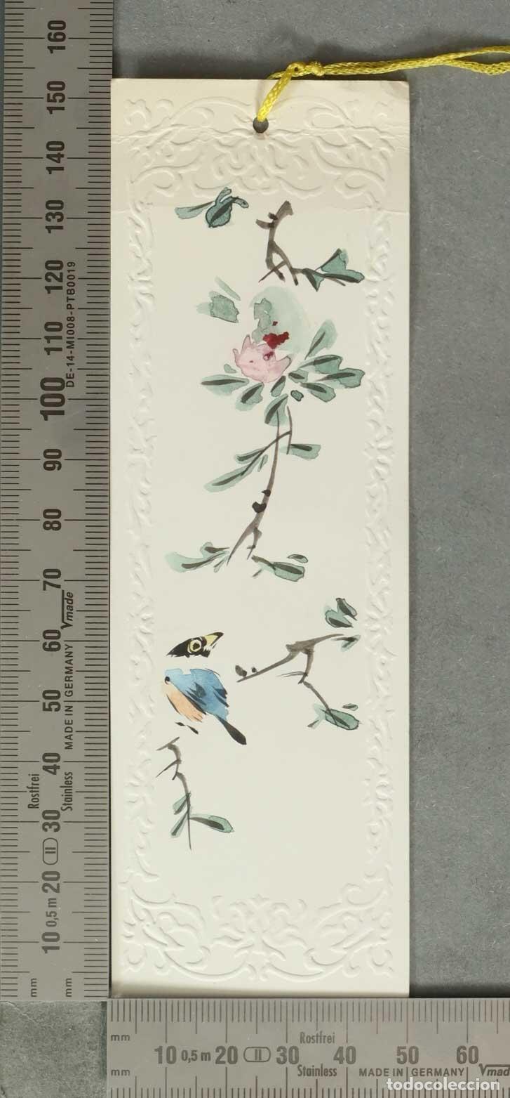 Coleccionismo Marcap&aacute;ginas: MARCAPAGINAS. Marcap&aacute;ginas de estilo de pintura china - Flor de ciruelo y p&aacute;jaro