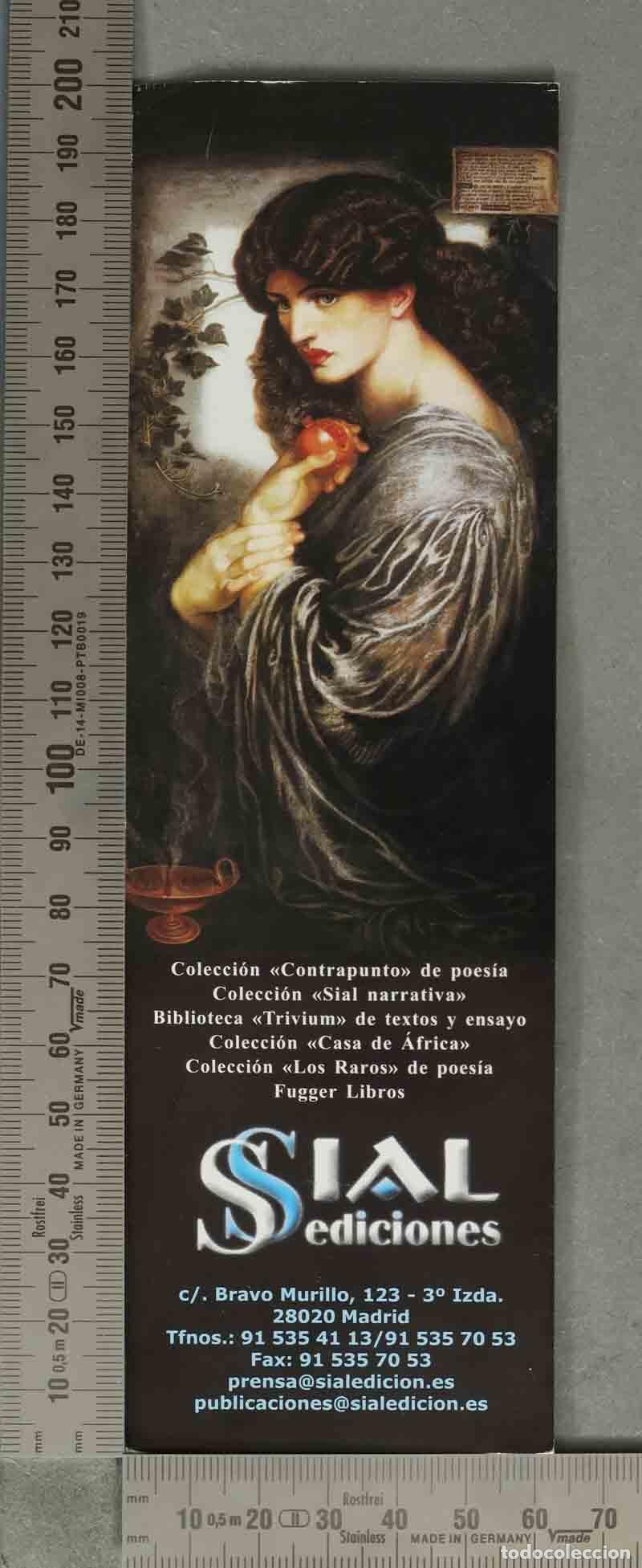 Coleccionismo Marcap&aacute;ginas: MARCAPAGINAS. Proserpina - Dante Gabriel Rossetti - Sial Ediciones