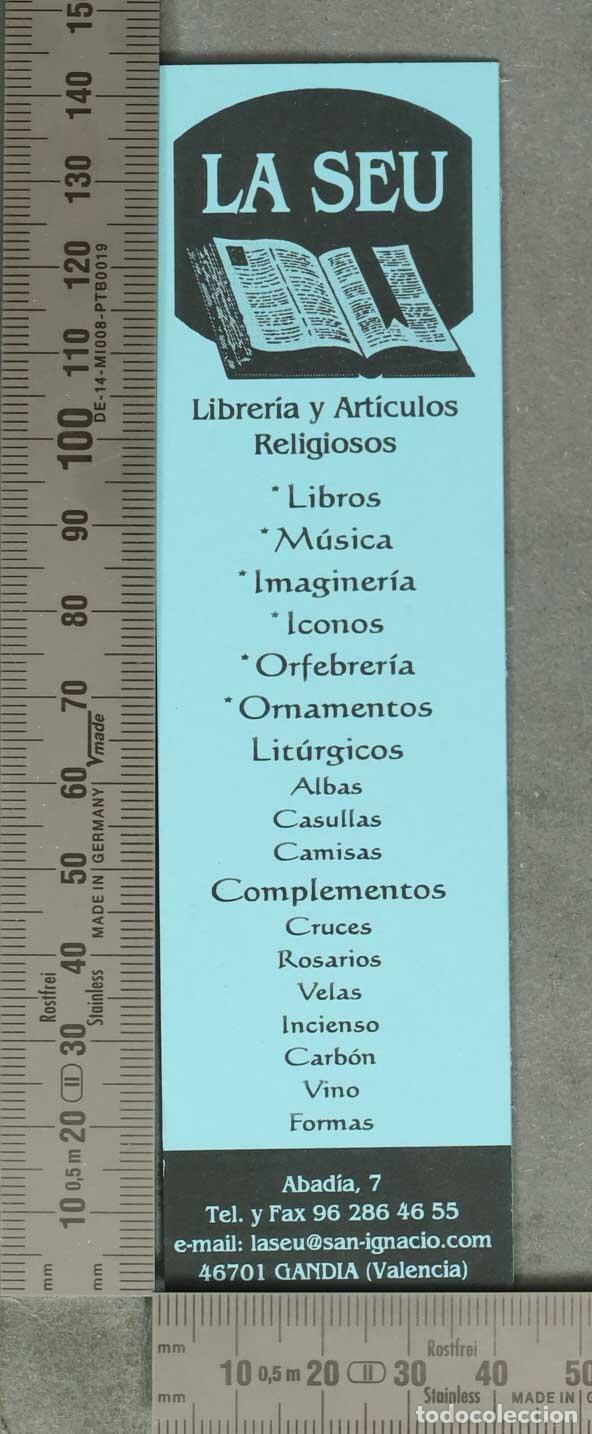 Coleccionismo Marcap&aacute;ginas: MARCAPAGINAS. Librer&iacute;a y Art&iacute;culos Religiosos La Seu - Gand&iacute;a