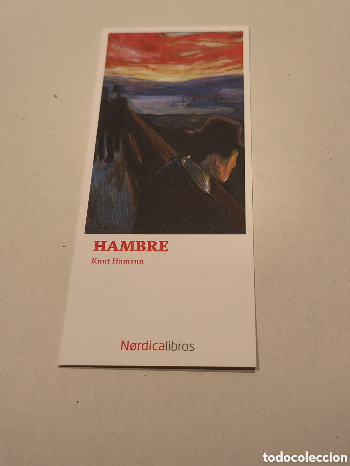 Coleccionismo Marcap&aacute;ginas: MARCAPAGINAS HAMBRE-KNUT HAMSUN-NORDICA LIBROS