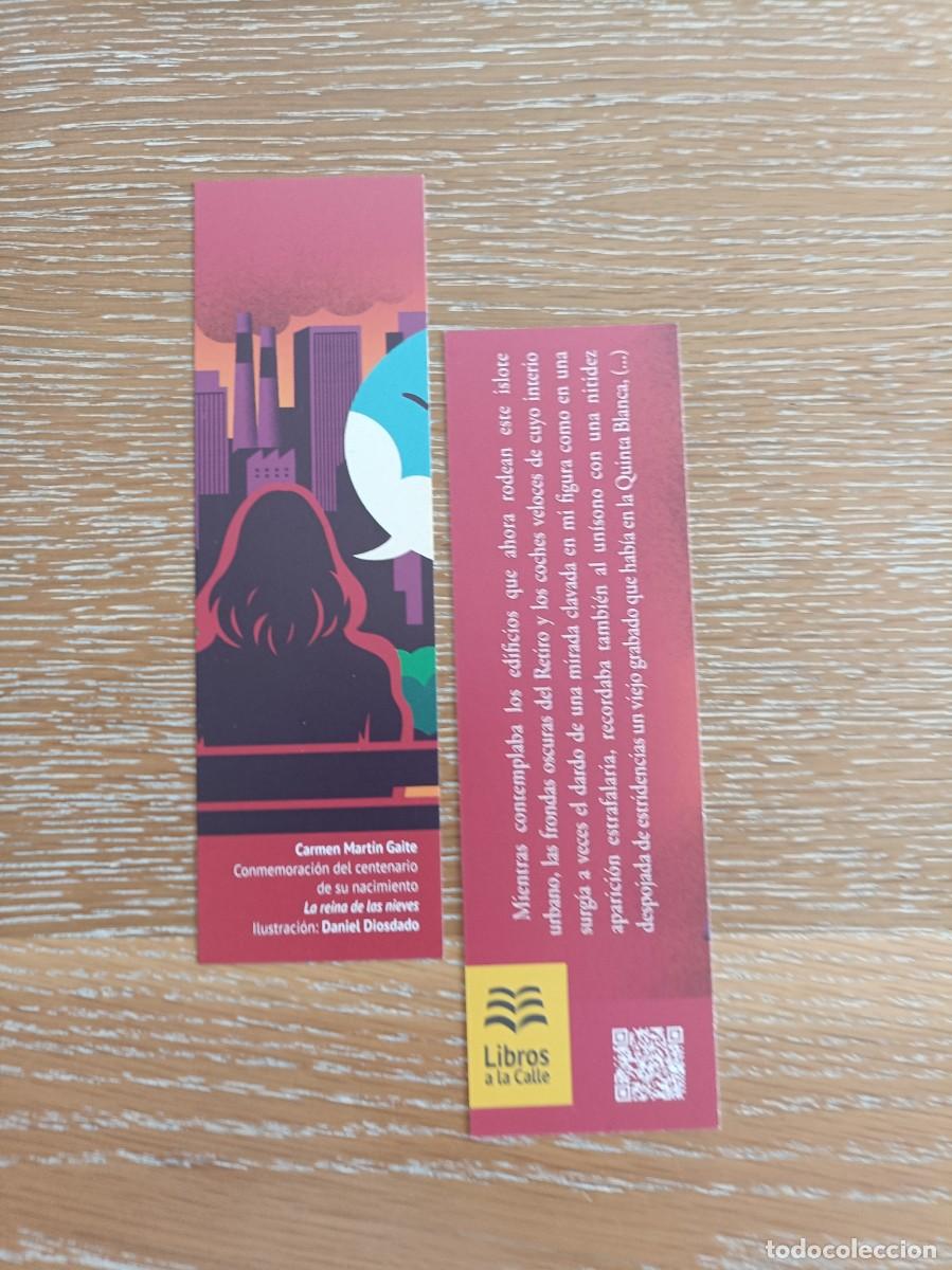 Coleccionismo Marcap&aacute;ginas: MARCAP&Aacute;GINAS - LIBROS A LA CALLE - LA REINA DE LAS NIEVES - CARMEN MART&Iacute;N GAITE