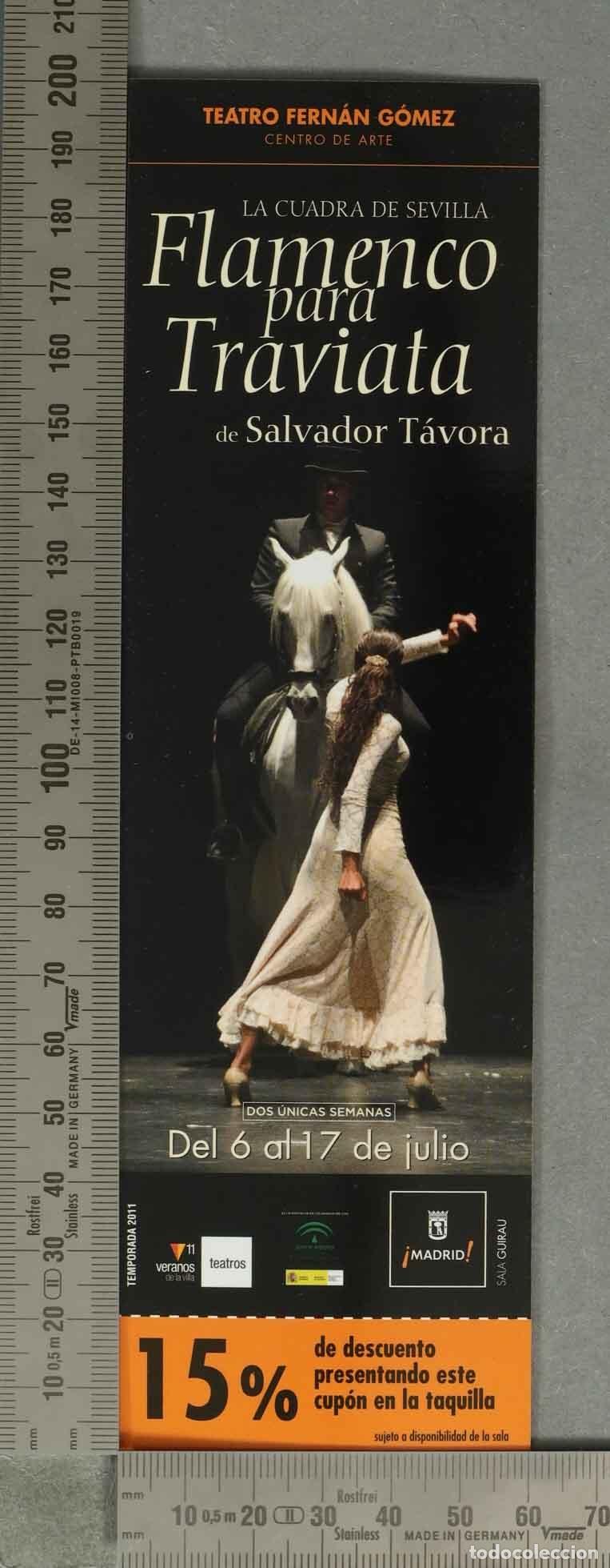 Sammeln von Lesezeichen: MARCAPAGINAS. Flamenco para Traviata - Salvador T&aacute;vora