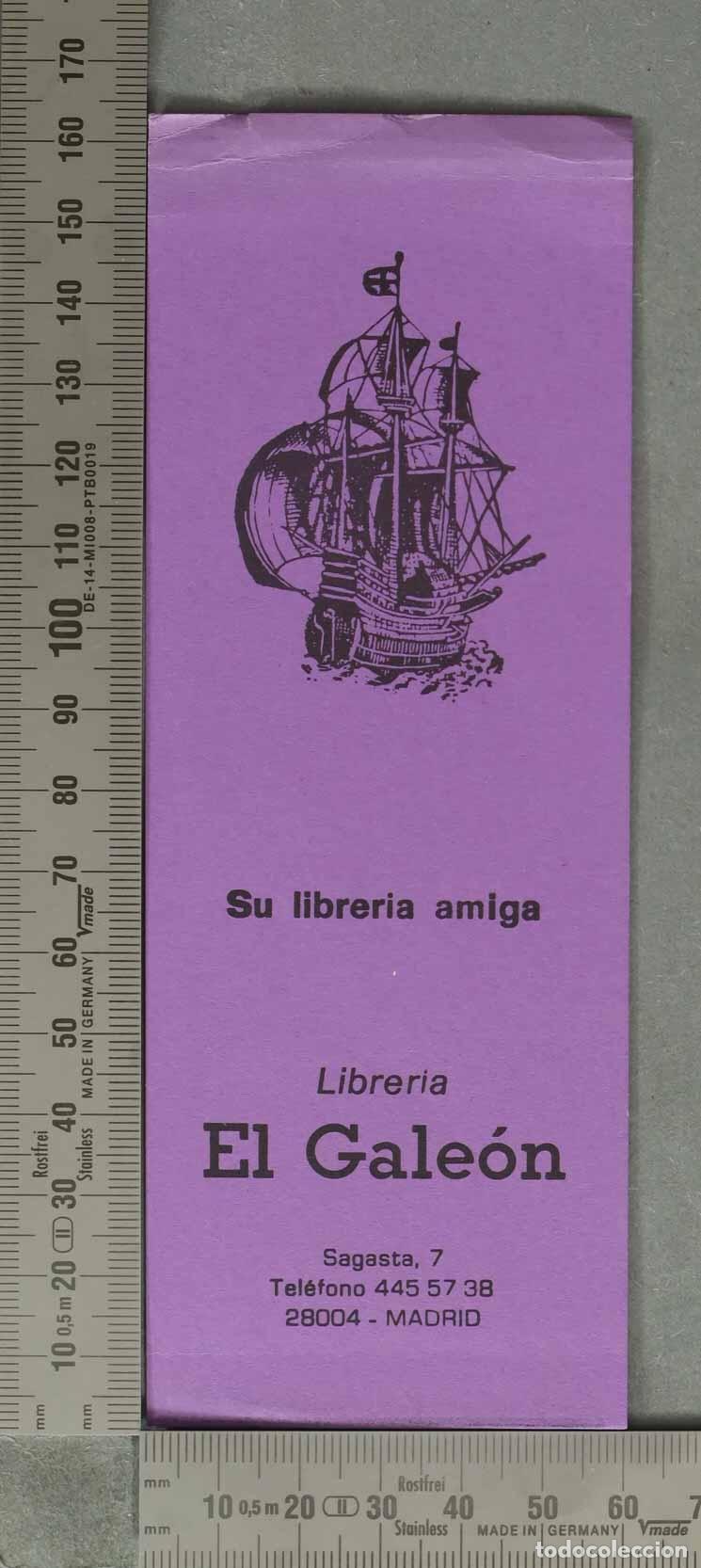 Coleccionismo Marcap&aacute;ginas: Librer&iacute;a El Gale&oacute;n Madrid