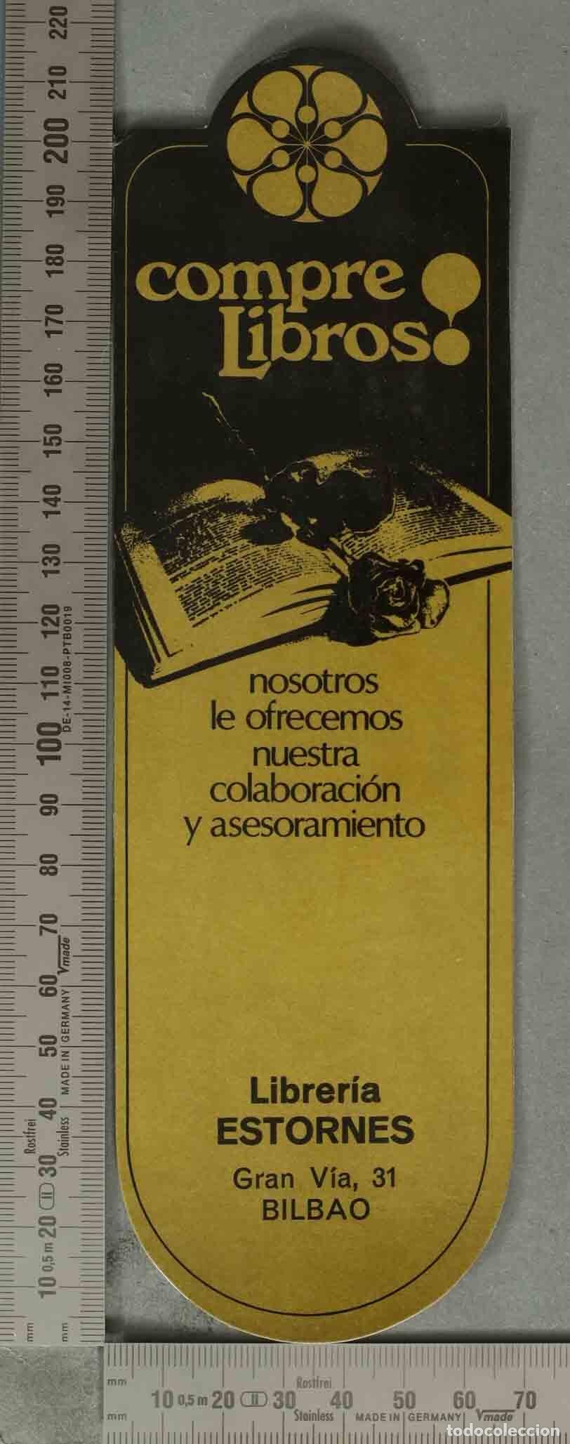 Coleccionismo Marcap&aacute;ginas: MARCAPAGINAS. Librer&iacute;a Estornes - Bilbao