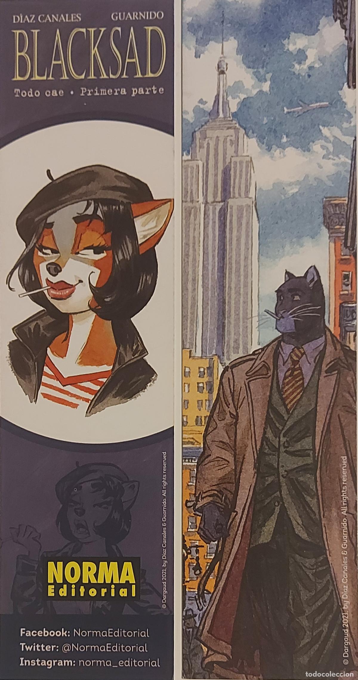 Coleccionismo Marcap&aacute;ginas: MARCAPAGINAS - NORMA - BLACKSAD.