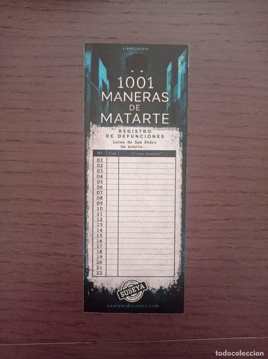 Coleccionismo Marcap&aacute;ginas: MARCAP&Aacute;GINAS. EDITORIAL SUSEYA. 1001 MANERAS DE MATARTE