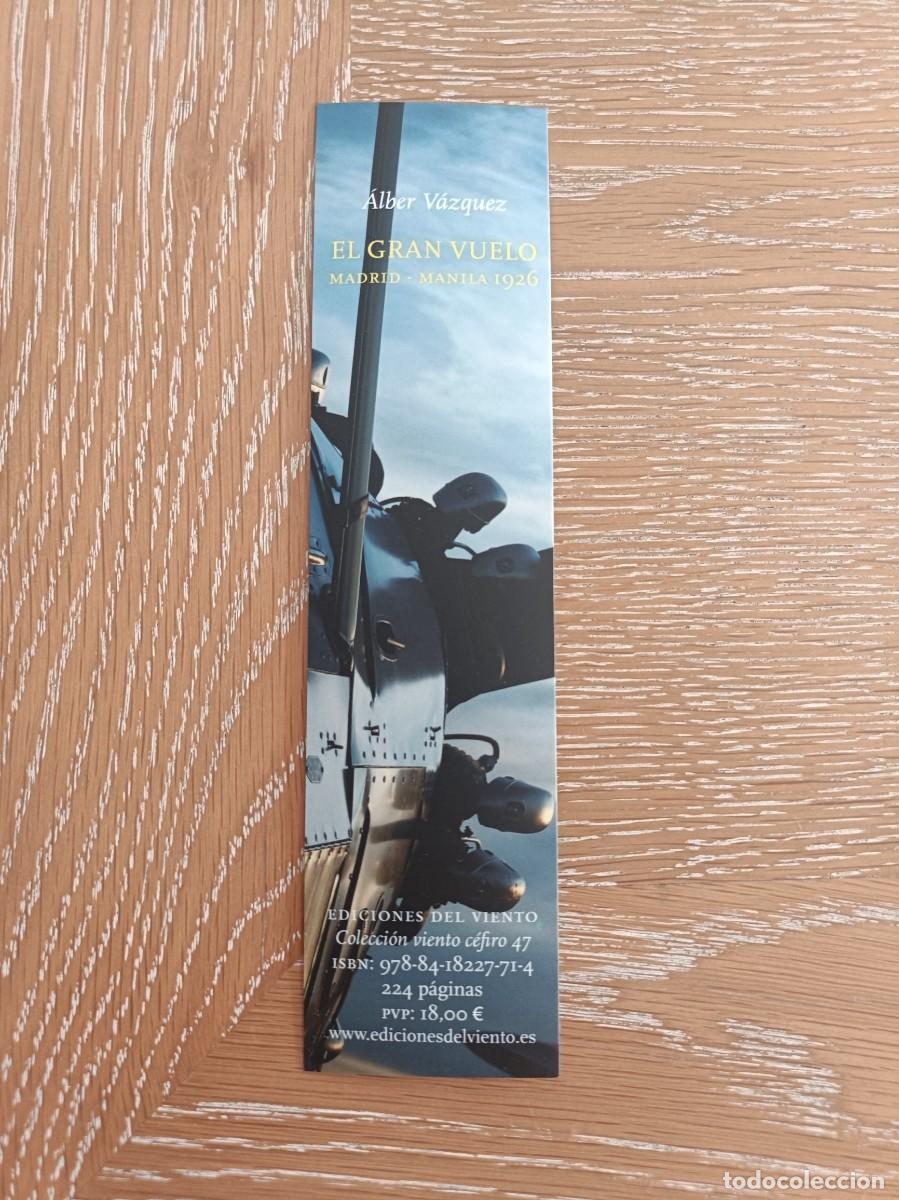 Coleccionismo Marcap&aacute;ginas: MARCAP&Aacute;GINAS - EDICIONES DEL VIENTO - EL GRAN VUELO - &Aacute;LBER V&Aacute;ZQUEZ