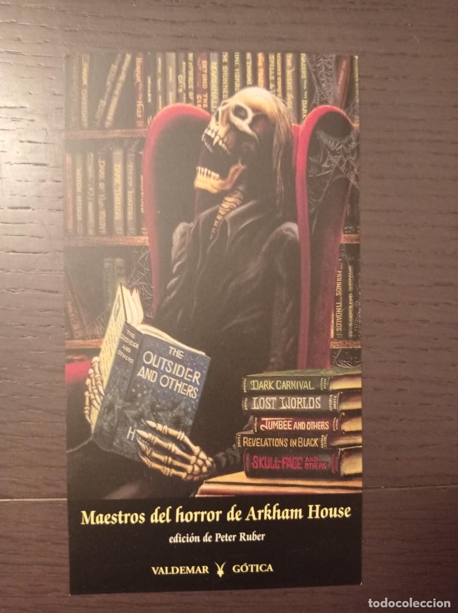 Coleccionismo Marcap&aacute;ginas: MARCAP&Aacute;GINAS. TAMA&Ntilde;O POSTAL. VALDEMAR. PETER RUBER. MAESTROS DEL HORROR DE ARKHAM HOUSE