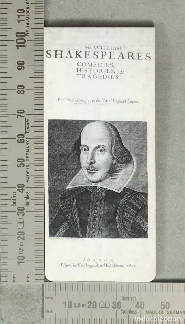 Colecionismo Marcadores de p&aacute;gina: MARCAPAGINAS. Mr. William Shakespeares Comedies, Histories, and Tragedies - William Shakespeare IMAN