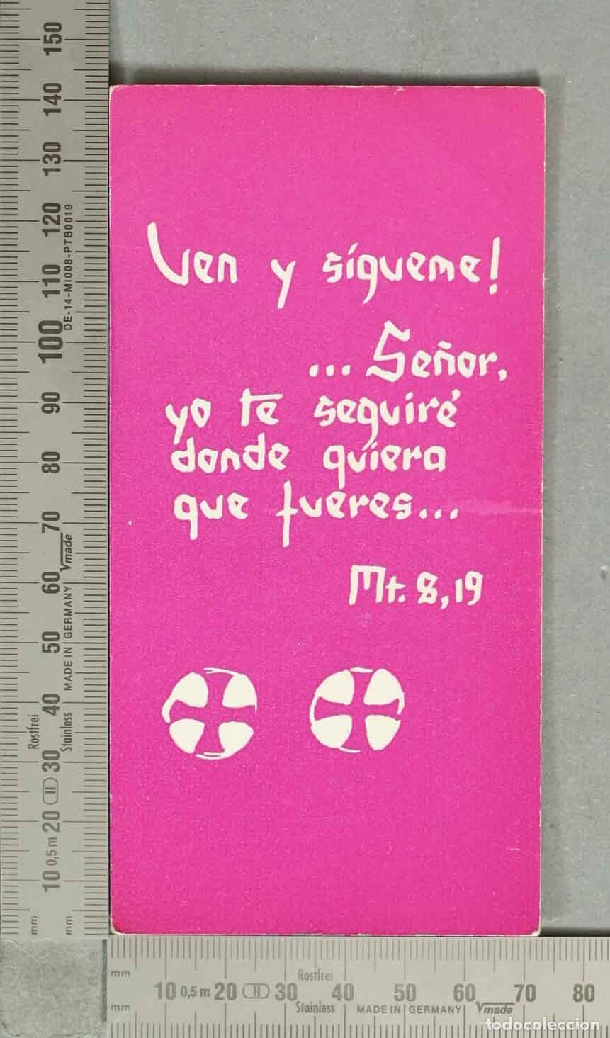 Collectionnisme Marque-pages: MARCAPAGINAS. Ven y s&iacute;gueme! ... Se&ntilde;or, yo te seguir&eacute; donde quiera que fueres... Mt. 8,19