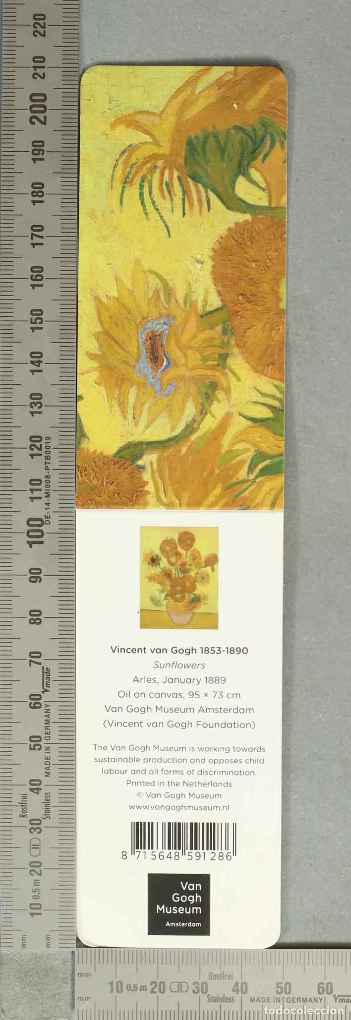 Coleccionismo Marcap&aacute;ginas: MARCAPAGINAS. Los girasoles - Vincent Van Gogh