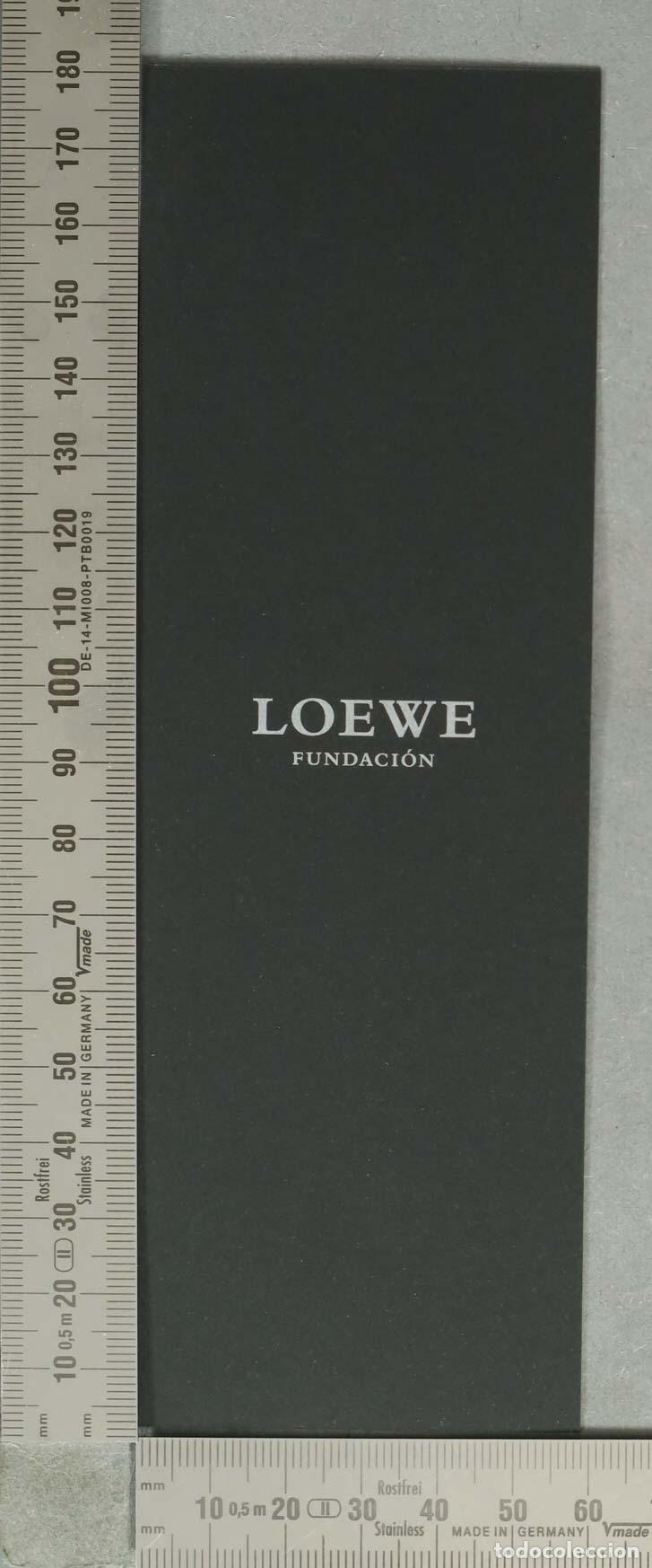 Coleccionismo Marcap&aacute;ginas: MARCAPAGINAS. Cuaderno Loewe Fundaci&oacute;n