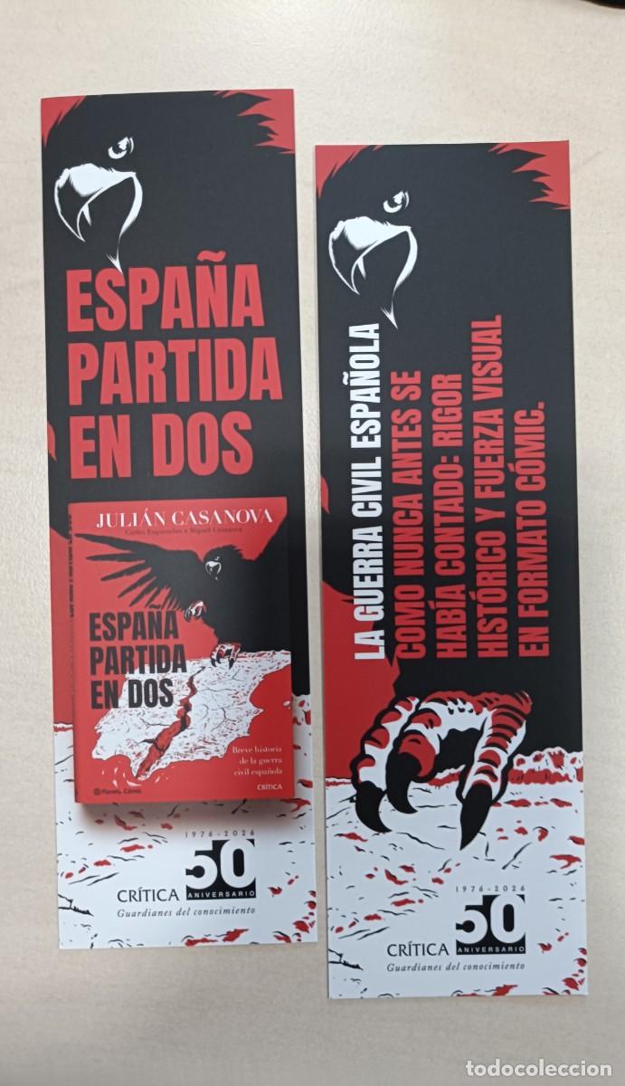 Coleccionismo Marcap&aacute;ginas: MARCAP&Aacute;GINAS - CR&Iacute;TICA - ESPA&Ntilde;A PARTIDA EN DOS - JULI&Aacute;N CASANOVA - 50 ANIVERSARIO