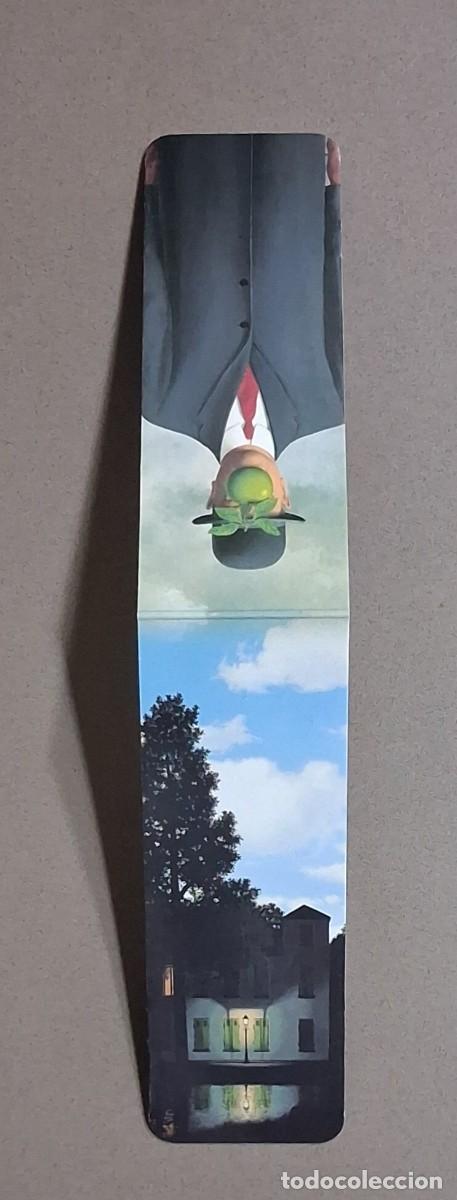 Coleccionismo Marcap&aacute;ginas: Punto de libro Ren&eacute; Magritte. L'empire des lumbres & Le fils de l'homme. Con im&aacute;n. 21cm. Buen estado