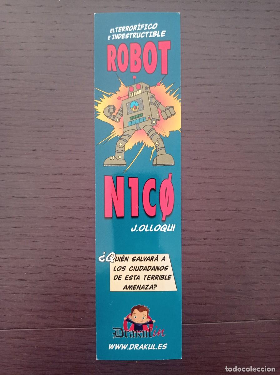 Coleccionismo Marcap&aacute;ginas: MARCAP&Aacute;GINAS. DRAKUL. J. OLLOQUI. ROBOT NICO