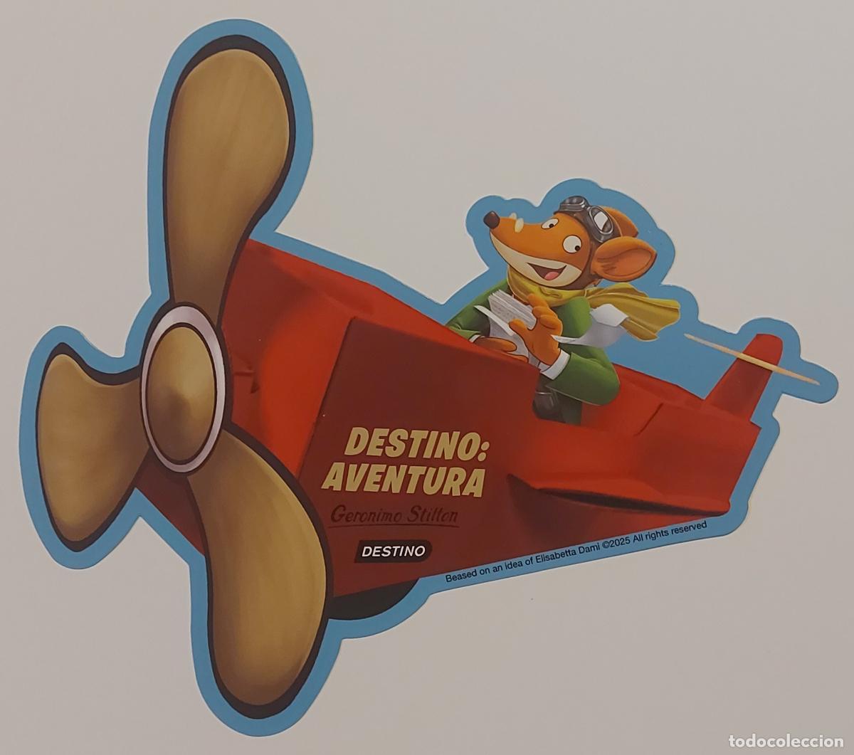 Coleccionismo Marcap&aacute;ginas: MARCAPAGINAS - DESTINO - GERONIMO STILTON - TROQUELADO