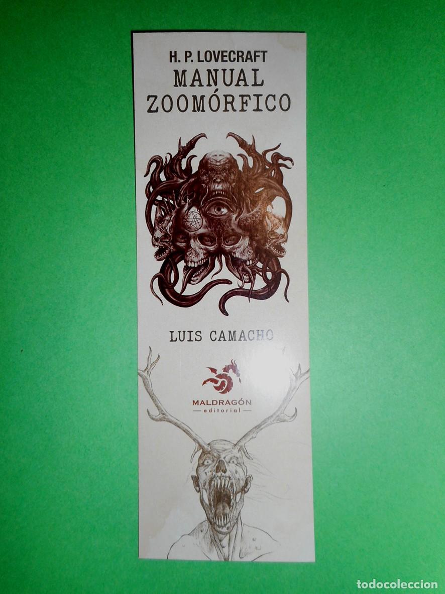 Coleccionismo Marcap&aacute;ginas: MARCAP&Aacute;GINAS MANUEL ZOOM&Oacute;RFICO H.P.LOVECRAFT (MALDRAG&Oacute;N-2024)