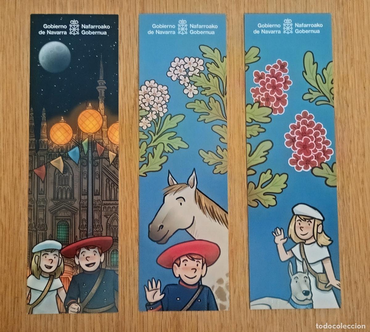 Coleccionismo marcap&aacute;ginas: Lote de 3 marcap&aacute;ginas carlistas. Museo Carlista de Estella. (Punto de libro, carlismo, Requet&eacute;)