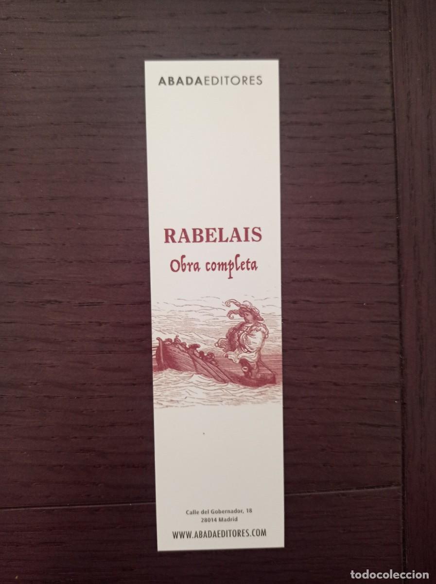 Coleccionismo marcap&aacute;ginas: MARCAP&Aacute;GINAS. ABADA EDITORES. RABELAIS. OBRA COMPLETA