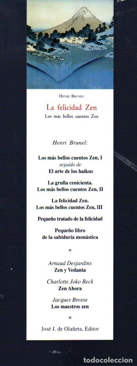Coleccionismo marcap&aacute;ginas: MARCAP&Aacute;GINAS EDICI&Oacute;N DE LA FELICIDAD ZEN