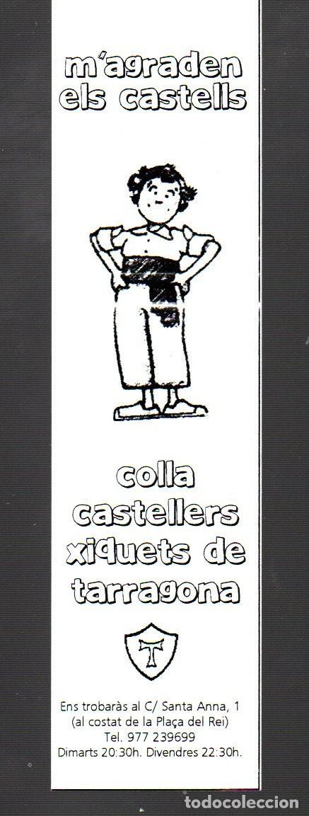 Coleccionismo marcap&aacute;ginas: MARCAP&Aacute;GINAS EDICI&Oacute;N DE COLLA CASTELLERS XIQUETS DE TARRAGONA