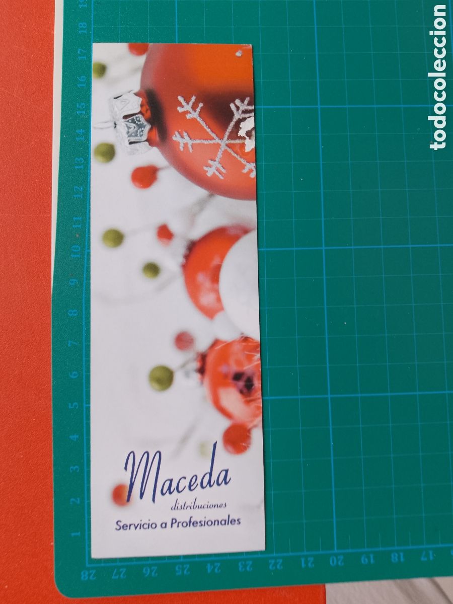 Coleccionismo marcap&aacute;ginas: MARCAPAGINAS LIBRERIA MACEDA - BILBAO - FELICES FIESTAS Y PROSPERO A&Ntilde;O NUEVO