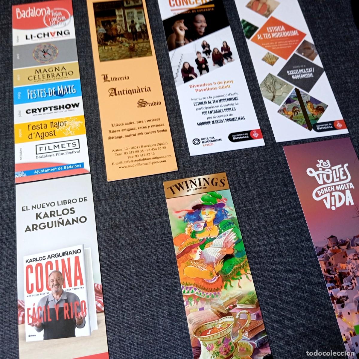 Coleccionismo marcap&aacute;ginas: ⚜️ &Ntilde;09X10C. Lote 7 Marcap&aacute;ginas y Puntos de Libro Variados Cultura, Gastronom&iacute;a, Turismo y Barcelona