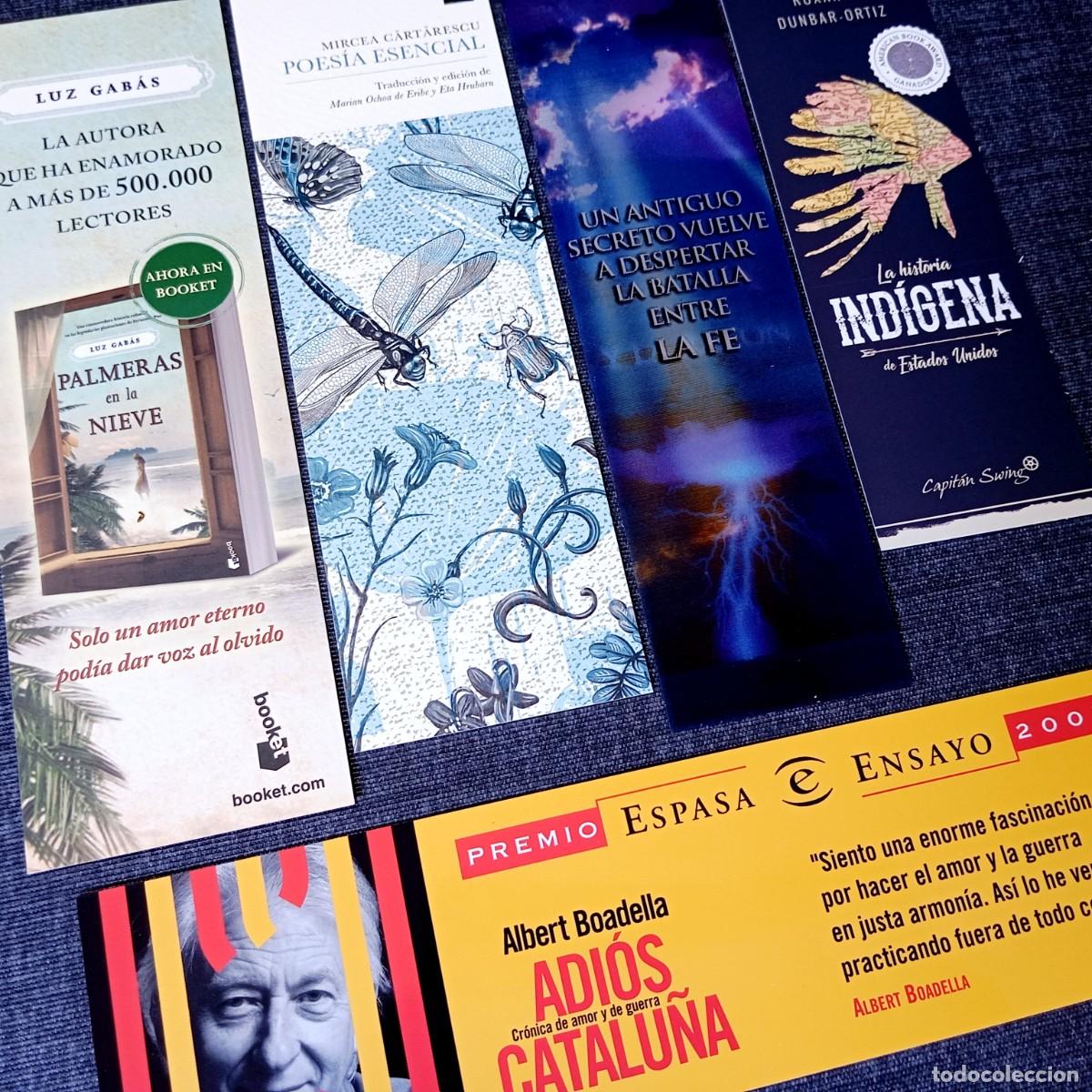 Coleccionismo marcap&aacute;ginas: ⚜️ &Ntilde;09X11A. Lote 5 Marcap&aacute;ginas y Puntos de Libro: Novela, Ensayo, Poes&iacute;a y Coleccionismo de Lectura