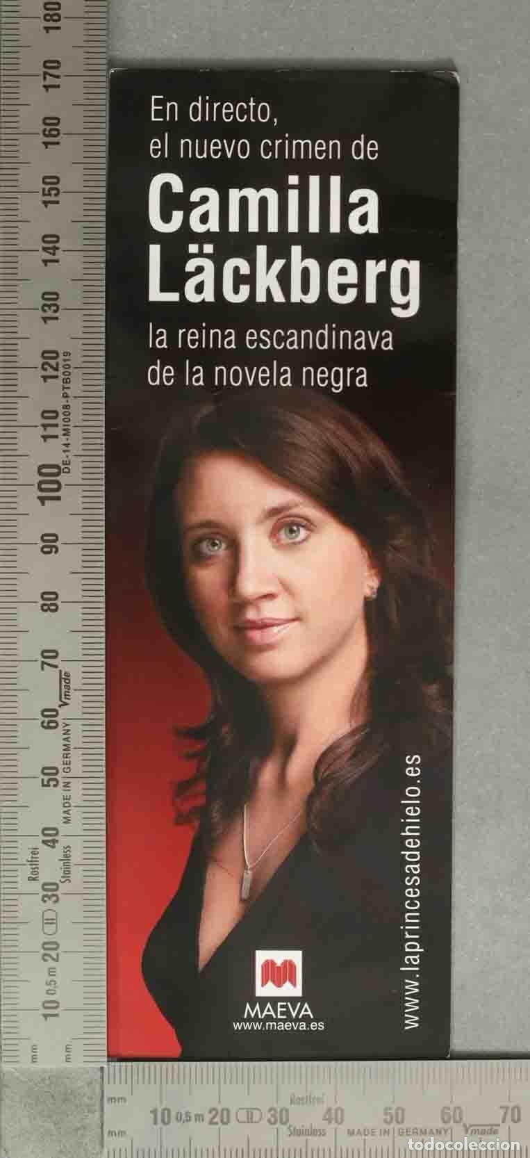 Coleccionismo marcap&aacute;ginas: MARCAPAGINAS. Marcap&aacute;ginas Crimen en directo - Camilla L&auml;ckberg - Editorial Maeva