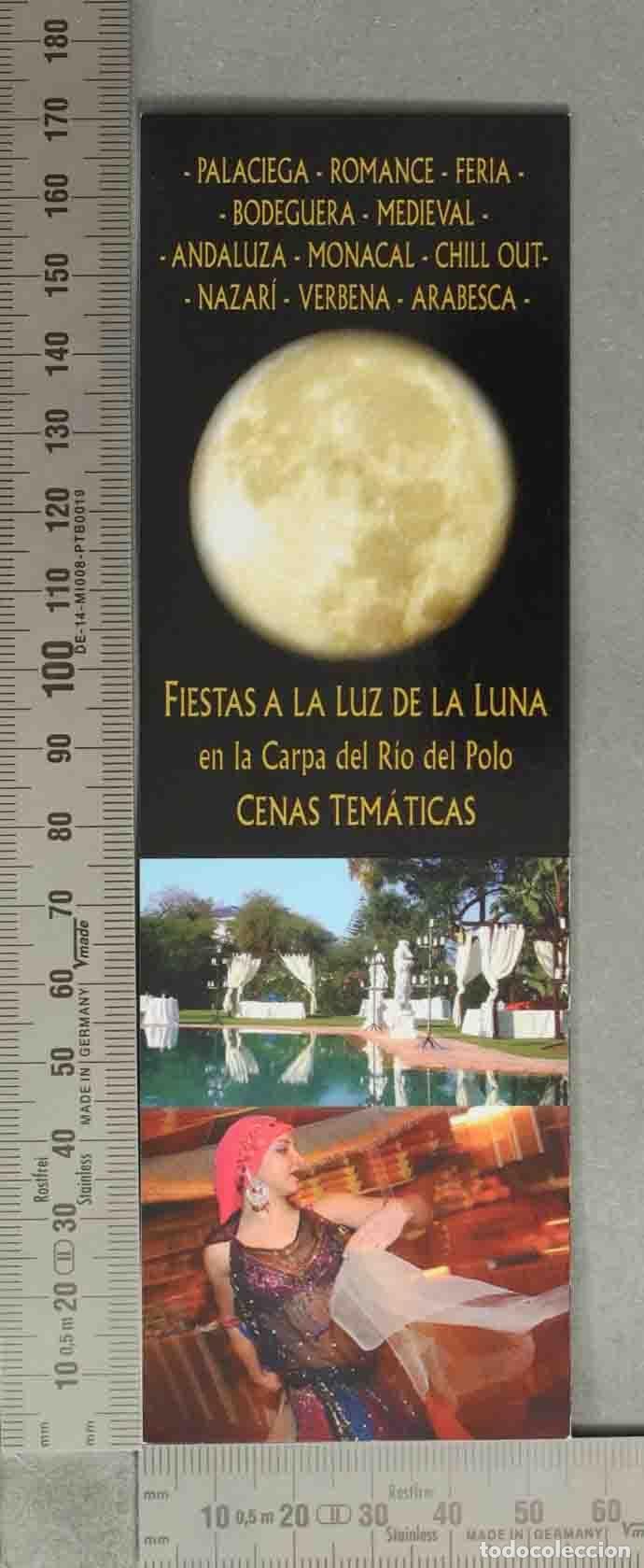 Coleccionismo marcap&aacute;ginas: MARCAPAGINAS. Fiestas a la luz de la luna - Cenas tem&aacute;ticas