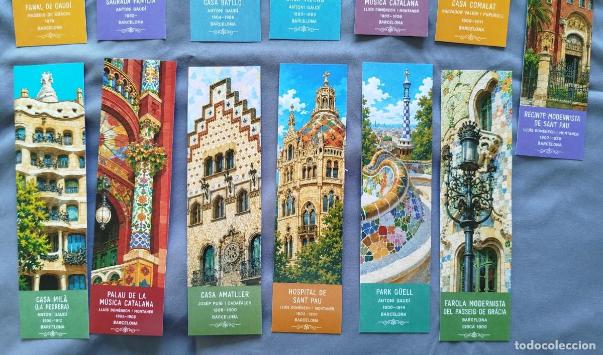 Coleccionismo marcap&aacute;ginas: 13 puntos de libro de edificios modernistas de Barcelona - Foto 3