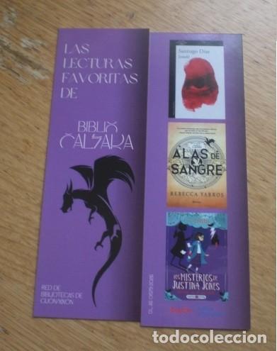 Coleccionismo marcap&aacute;ginas: Marcapaginas biblioteca municipal Calzada