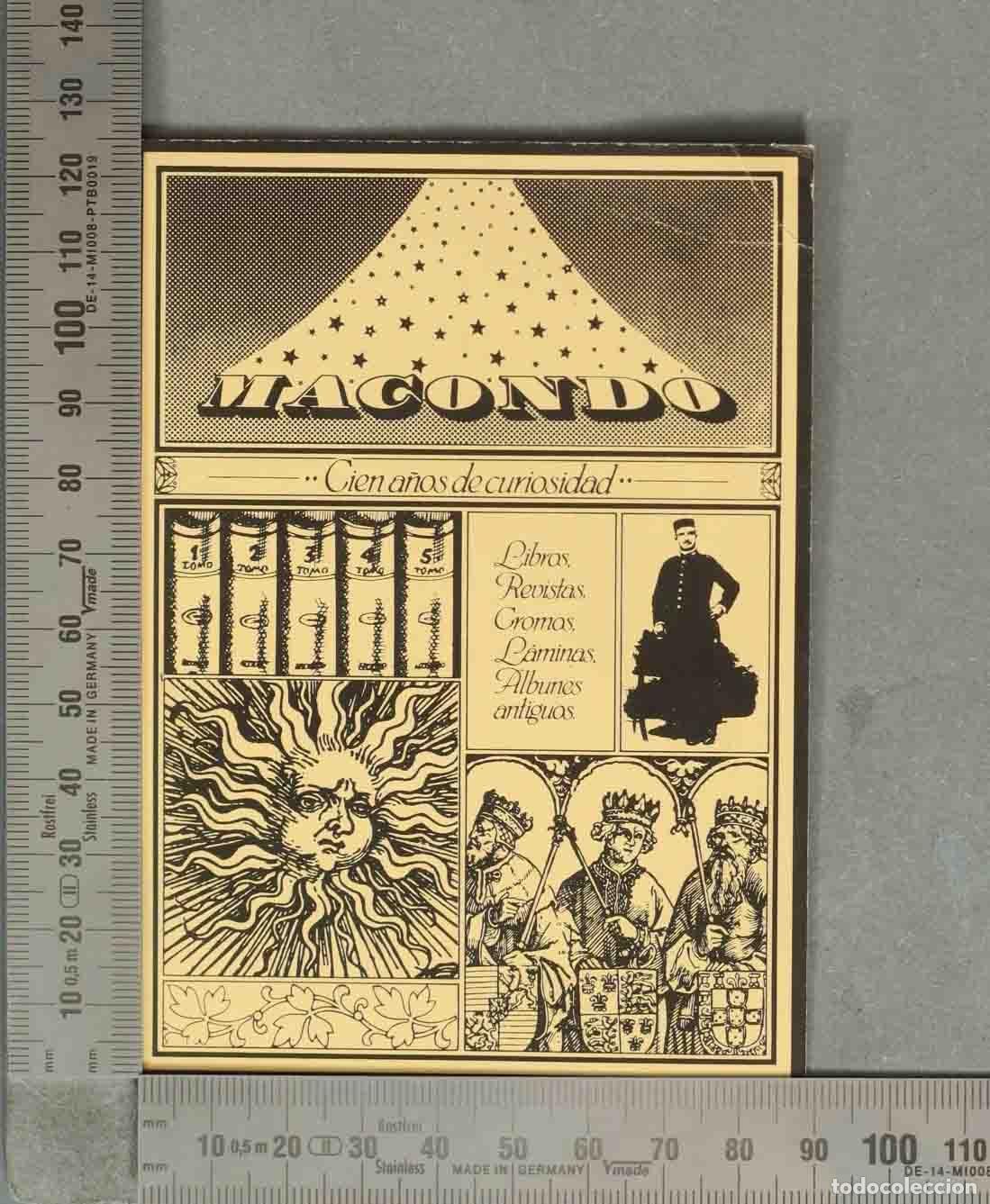 Coleccionismo marcap&aacute;ginas: MARCAPAGINAS. Macondo Cien a&ntilde;os de curiosidad - Libros Revistas Cromos L&aacute;minas &Aacute;lbumes antiguos