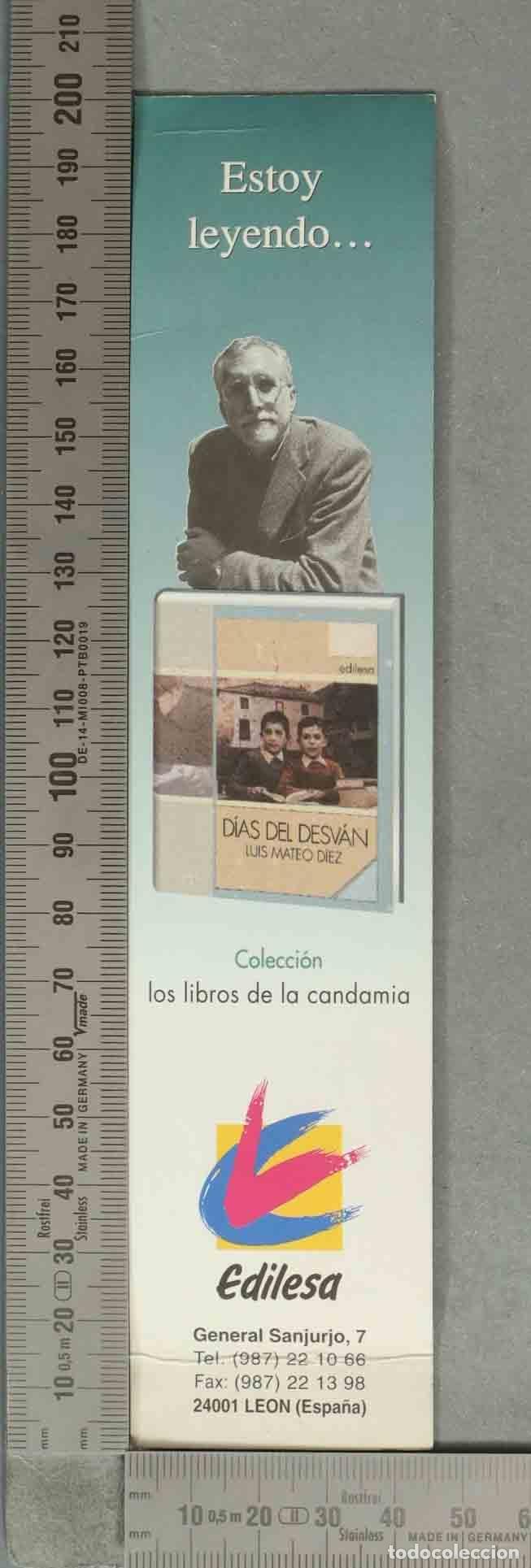 Coleccionismo marcap&aacute;ginas: MARCAPAGINAS. D&iacute;as del desv&aacute;n - Luis Mateo D&iacute;ez - Edilesa
