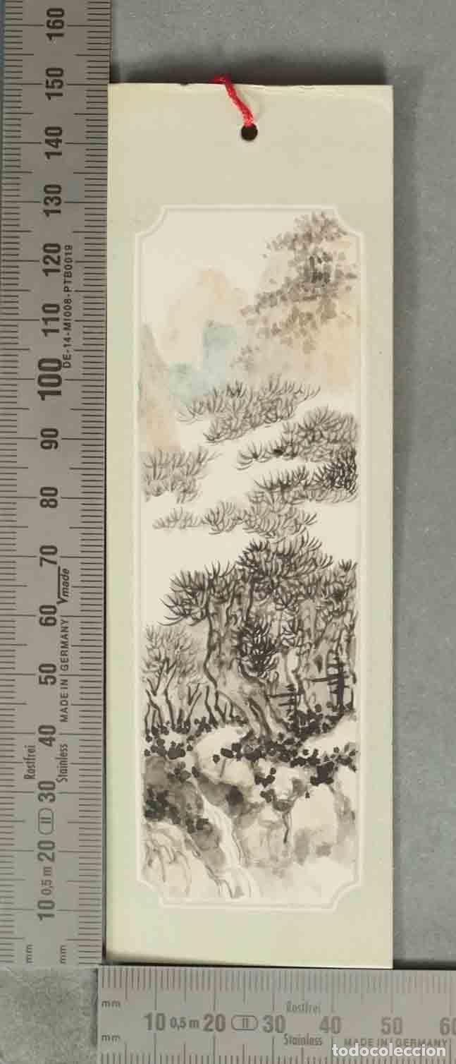 Coleccionismo marcap&aacute;ginas: MARCAPAGINAS. tradicional de estilo oriental con paisaje. PINTADO A MANO
