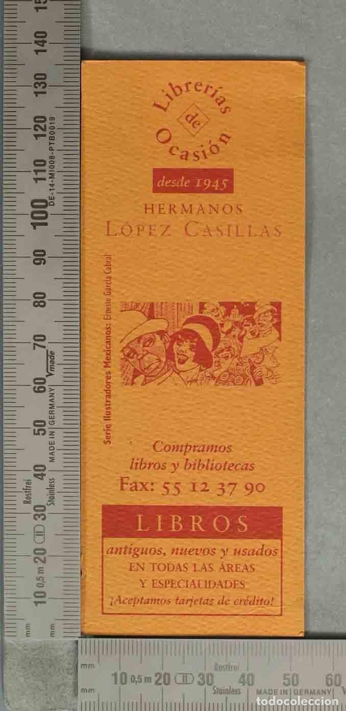 Coleccionismo marcap&aacute;ginas: MARCAPAGINAS. Separador Librer&iacute;as de Ocasi&oacute;n Hermanos L&oacute;pez Casillas - Serie Ilustradores Mexicanos