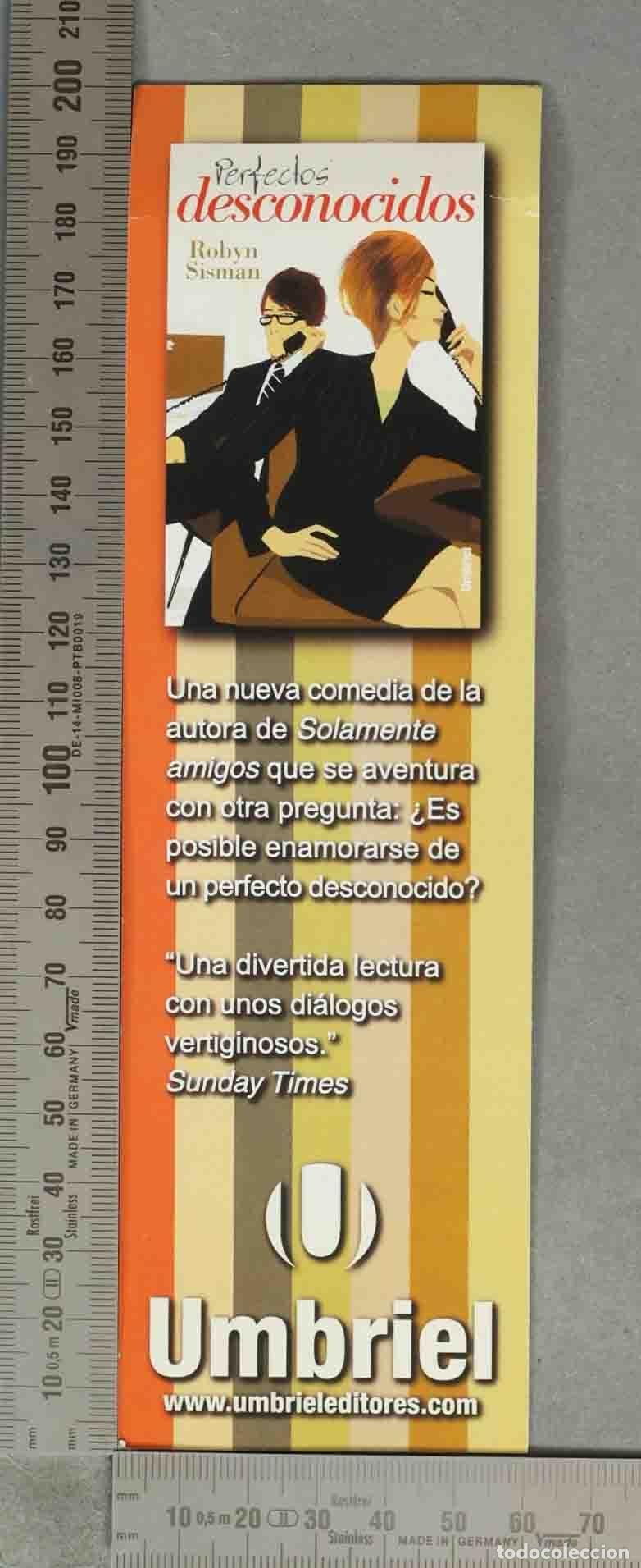 Coleccionismo marcap&aacute;ginas: MARCAPAGINAS. Perfectos desconocidos - Robyn Sisman - Umbriel