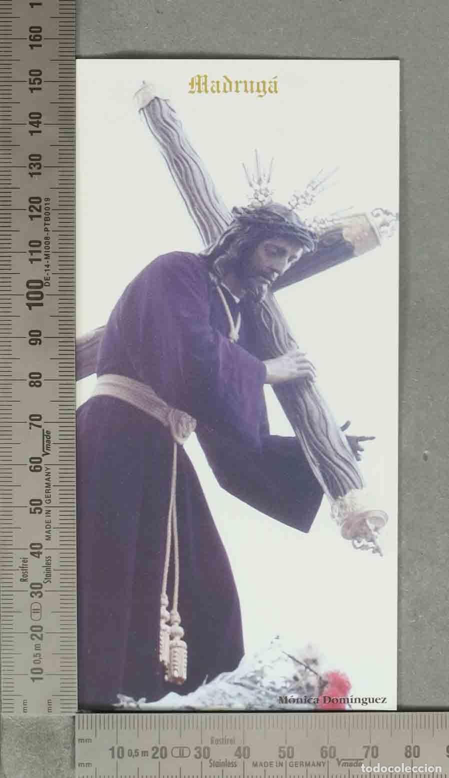 Coleccionismo marcap&aacute;ginas: MARCAPAGINAS. NAZARENO- M&oacute;nica Dom&iacute;nguez HORARIO DE PASOS DE LAS HERMANDADES