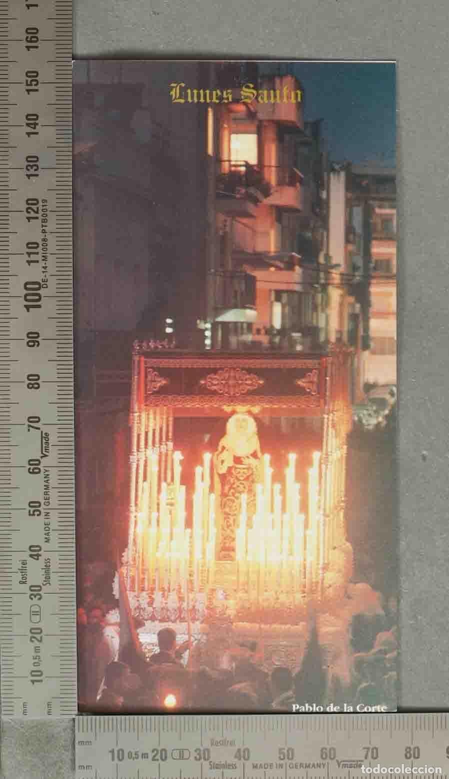 Coleccionismo marcap&aacute;ginas: MARCAPAGINAS. Lunes Santo - HORARIO DE PASOS DE LAS HERMANDADES