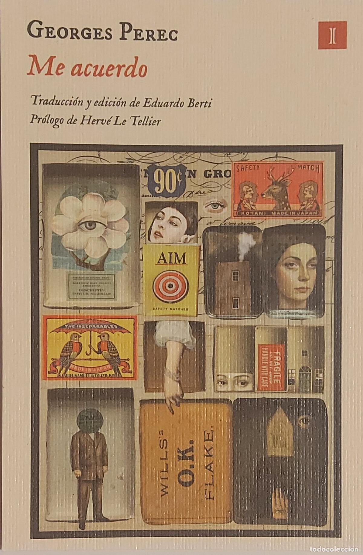 Coleccionismo marcap&aacute;ginas: MARCAP&Aacute;GINAS - IMPEDIMENTA - GEORGES PEREC - ME ACUERDO