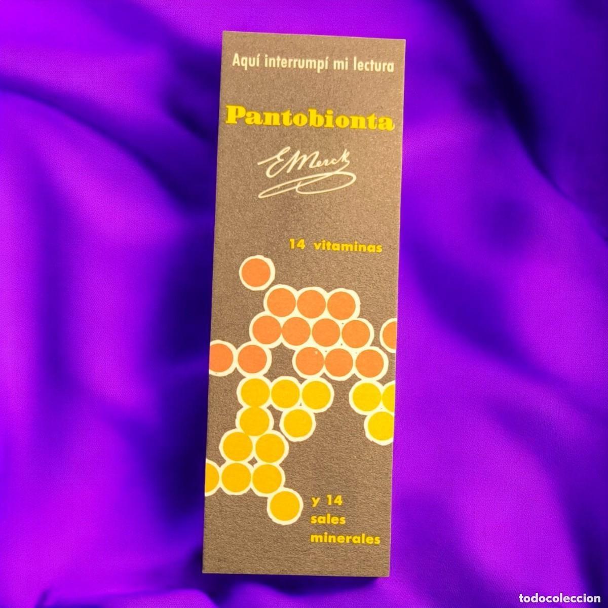 Coleccionismo marcap&aacute;ginas: MARCAP&Aacute;GINAS FARMAC&Eacute;UTICO VINTAGE A&Ntilde;OS 60 &ndash; PANTOBIONTA & DACORT&Iacute;N | E. MERCK