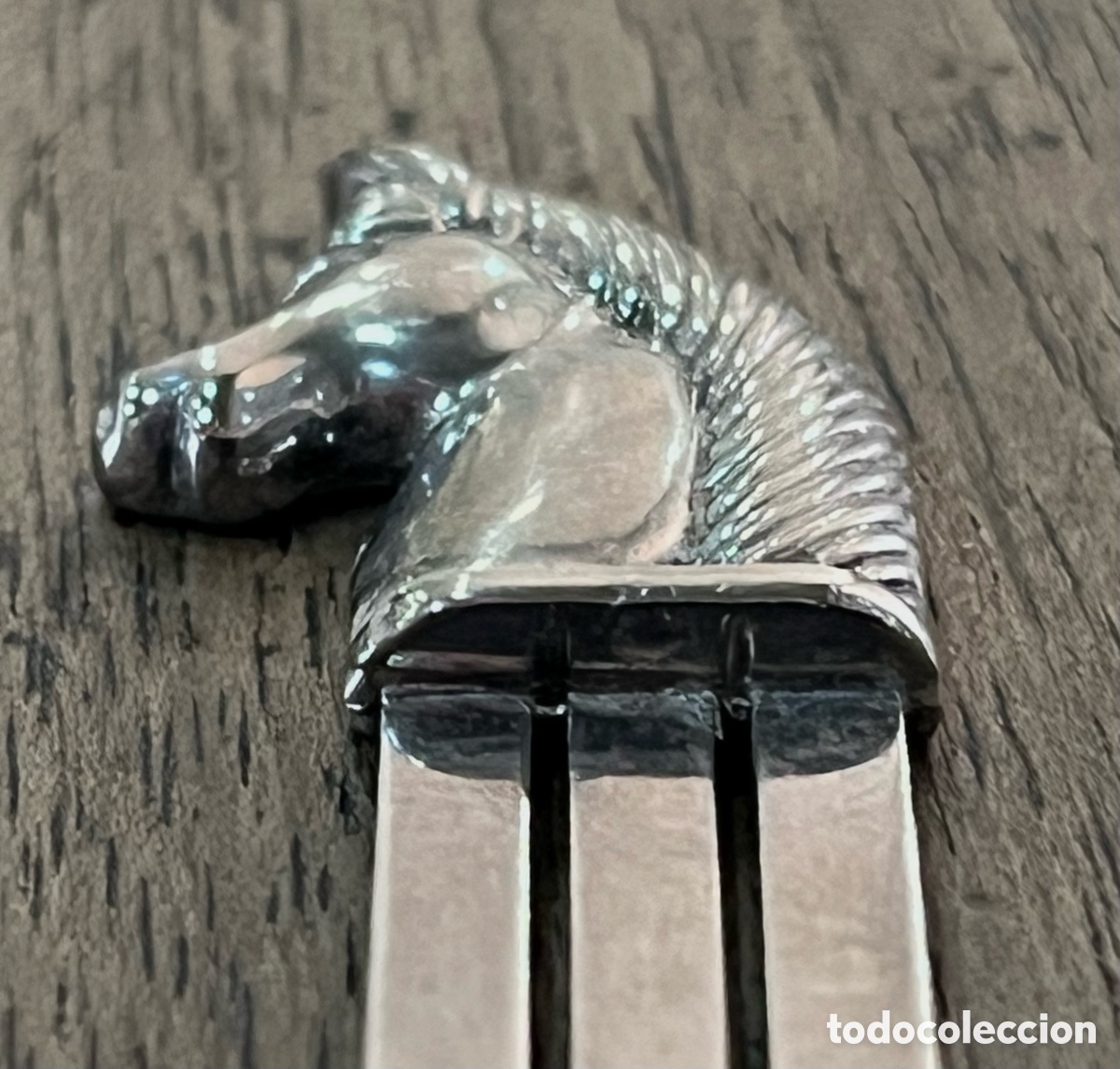 Coleccionismo marcap&aacute;ginas: MARCAPAGINAS DE PLATA, CABEZA DE CABALLO - Foto 3
