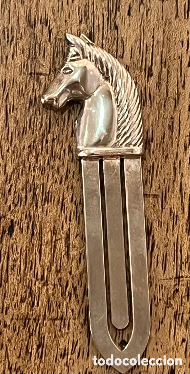 Coleccionismo marcap&aacute;ginas: MARCAPAGINAS DE PLATA, CABEZA DE CABALLO - Foto 1