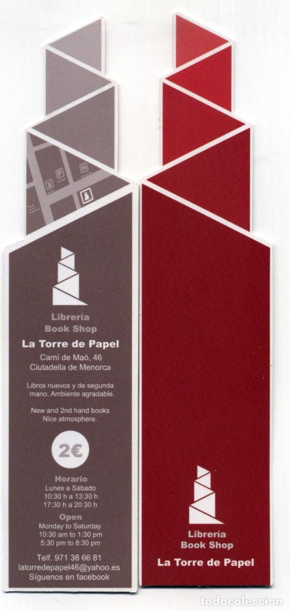 Coleccionismo marcap&aacute;ginas: MARCAP&Aacute;GINA LIBRER&Iacute;A LA TORRE DE PAPEL