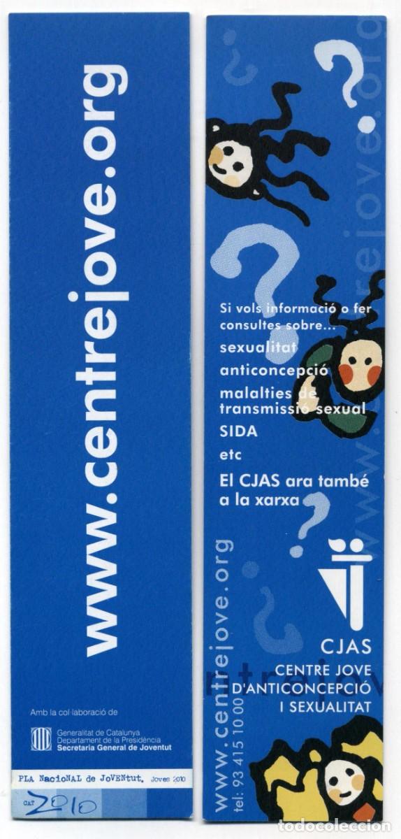 Coleccionismo marcap&aacute;ginas: MARCAP&Aacute;GINA CENTRE JOVE D'ANTICONCEPCI&Oacute; I SEXUALITAT