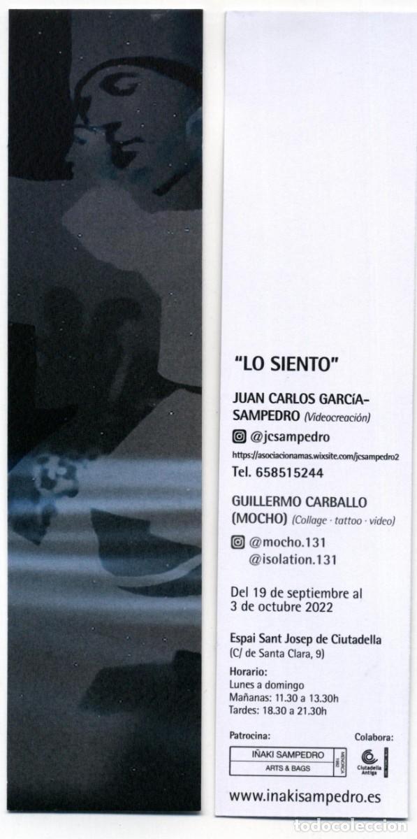Coleccionismo marcap&aacute;ginas: MARCAP&Aacute;GINA I&Ntilde;AKI SAMPEDRO V&Iacute;DEOCREACI&Oacute;N LO SIENTO
