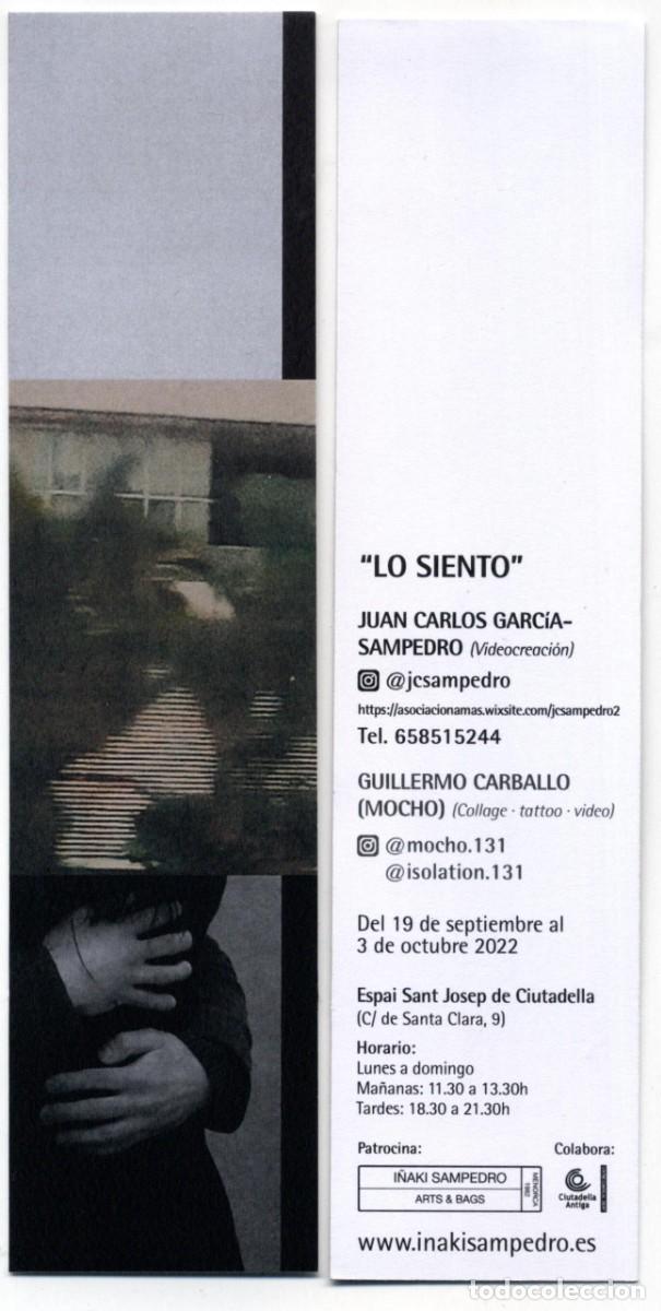 Coleccionismo marcap&aacute;ginas: MARCAP&Aacute;GINA I&Ntilde;AKI SAMPEDRO V&Iacute;DEOCREACI&Oacute;N LO SIENTO